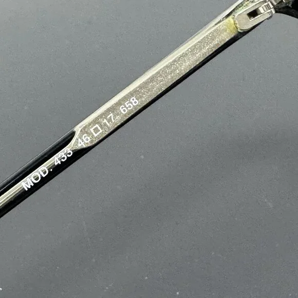 Modo MOD. 433 658 Black Clear Eyeglasses Frames 46-17 143 Italy Designer - Picture 7 of 14